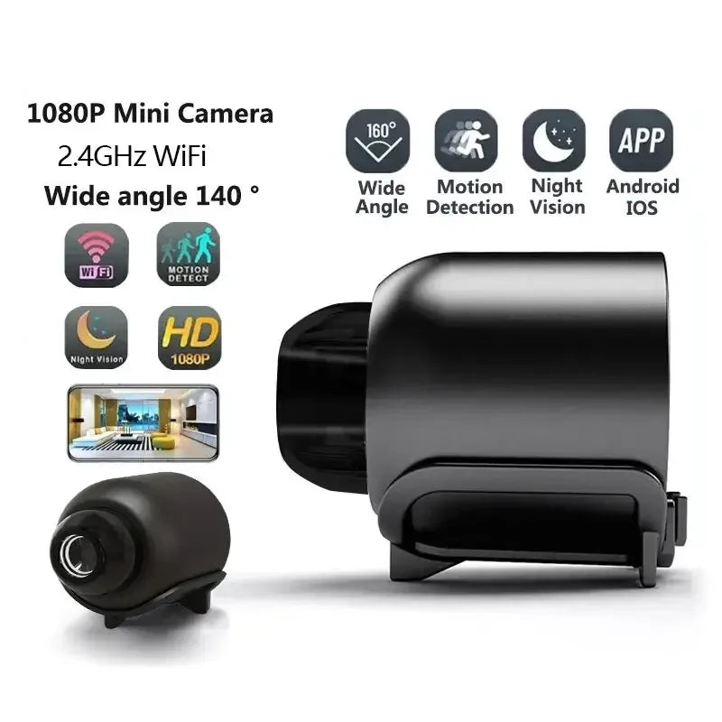 1080P New X5 Mini Camera Night Vision Lightweight Portable Premium Cams Motion Detection Wireless Surveillance Camera