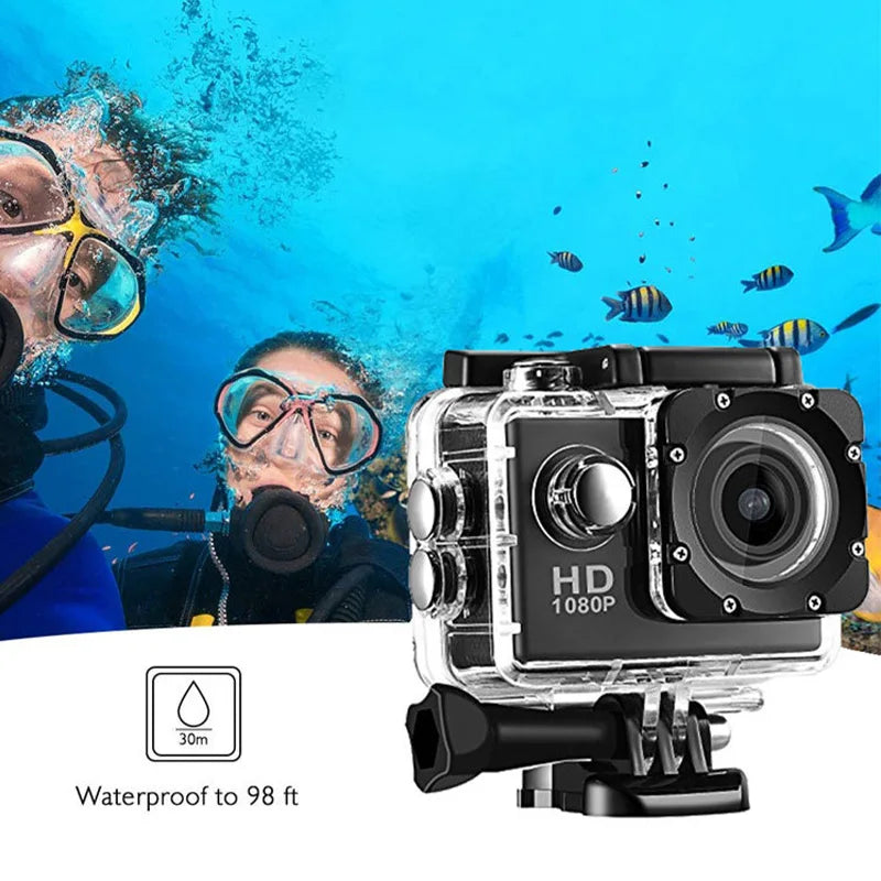 4K Ultra HD Action Camera (3MP, Waterproof, 900mAh)