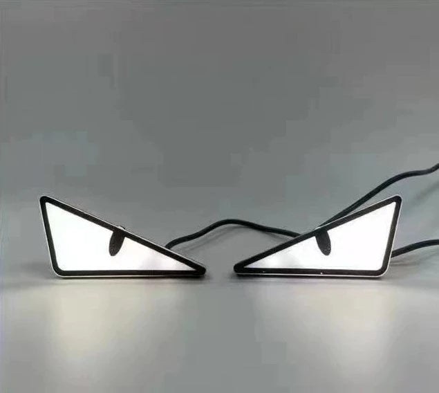 2pcs LED Devil's Eye License plate light Headlight For Car Motorcycl Universal Modified Decoration single light car Accessories