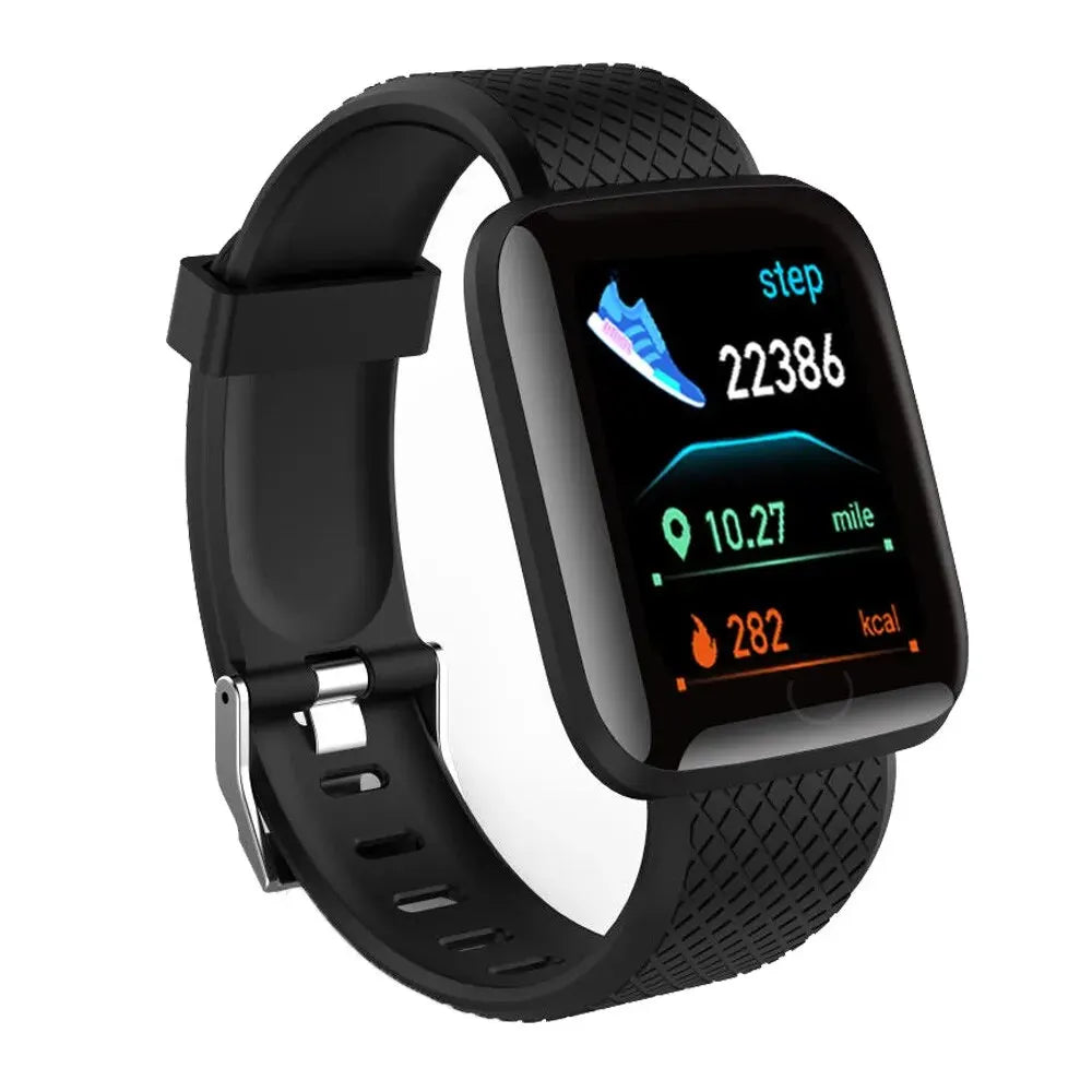 116 Multifunction Smart Watch – Fitness Tracker with Message & Music Control
