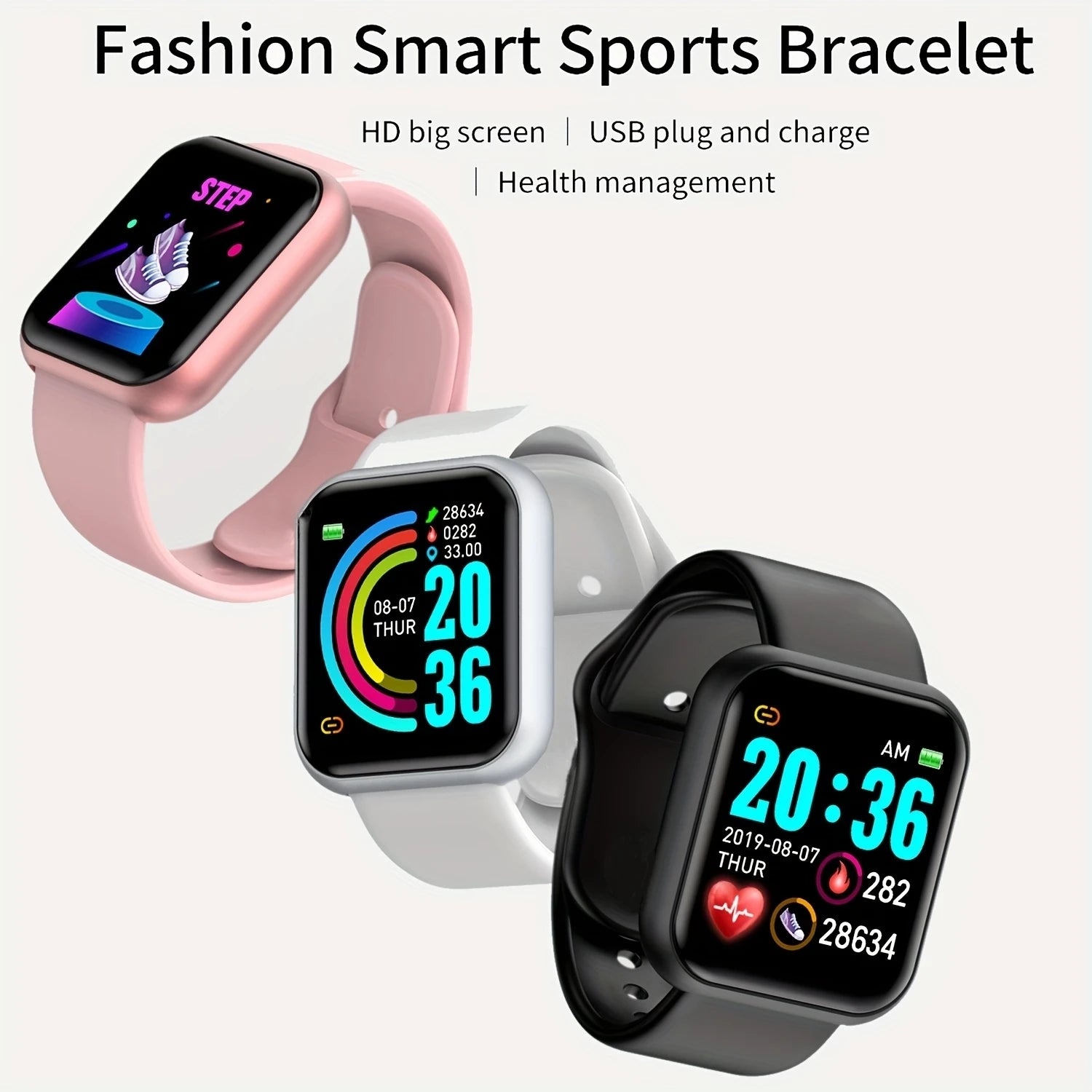 116 Multifunction Smart Watch – Fitness Tracker with Message & Music Control