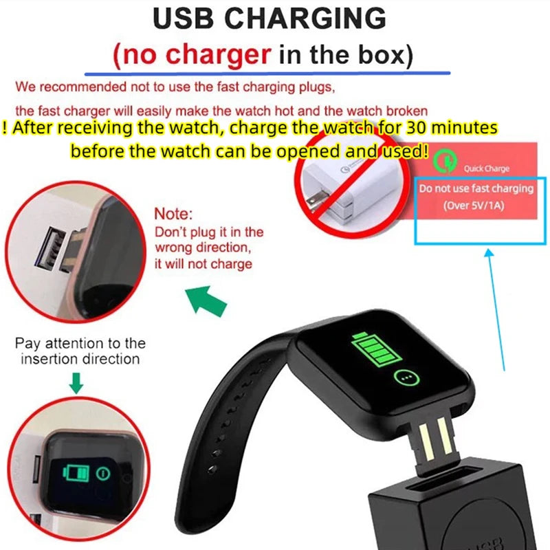 116 Multifunction Smart Watch – Fitness Tracker with Message & Music Control