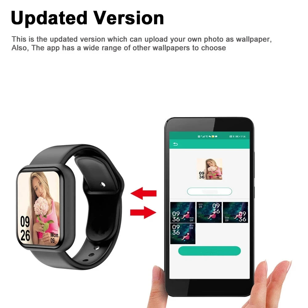 116 Multifunction Smart Watch – Fitness Tracker with Message & Music Control