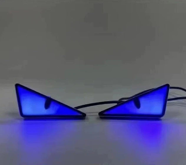 2pcs LED Devil's Eye License plate light Headlight For Car Motorcycl Universal Modified Decoration single light car Accessories