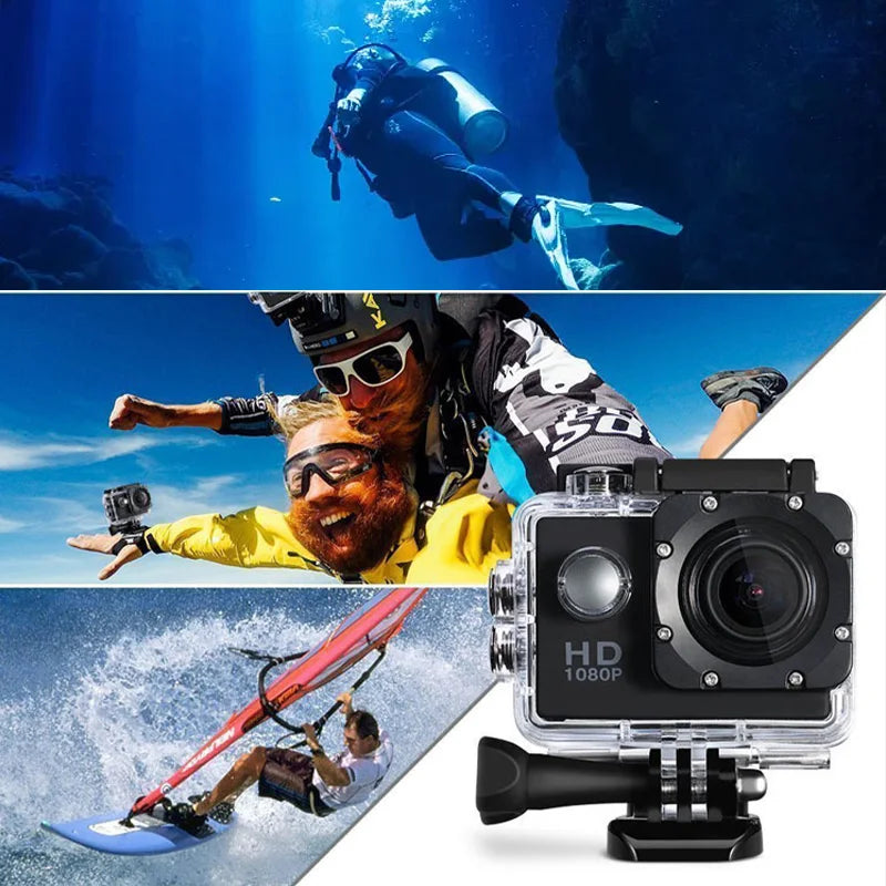 4K Ultra HD Action Camera (3MP, Waterproof, 900mAh)