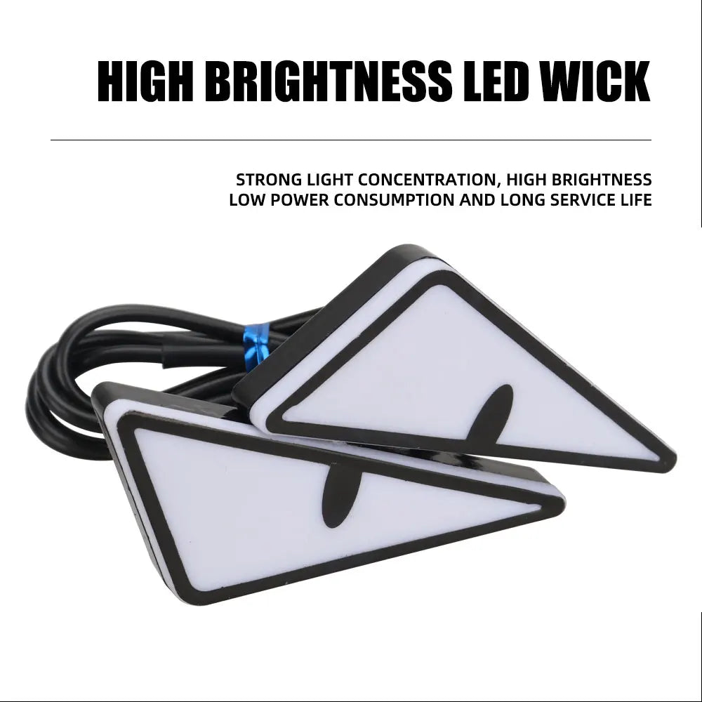 2pcs LED Devil's Eye License plate light Headlight For Car Motorcycl Universal Modified Decoration single light car Accessories