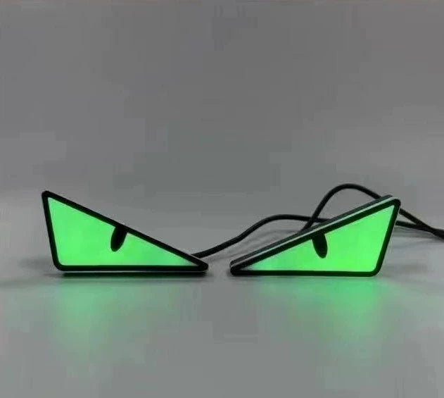 2pcs LED Devil's Eye License plate light Headlight For Car Motorcycl Universal Modified Decoration single light car Accessories