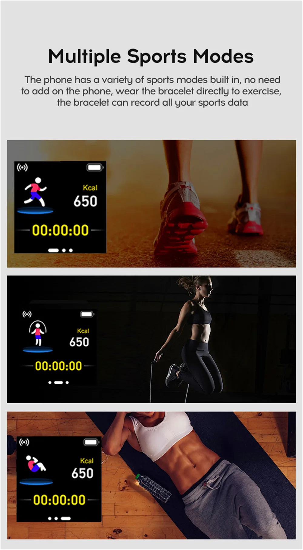 116 Multifunction Smart Watch – Fitness Tracker with Message & Music Control